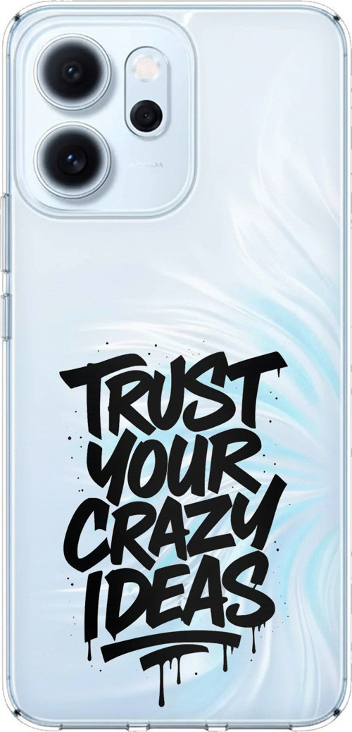 OPPO Reno 14F Uyumlu Crazy Trust Baskılı Silikon Kılıf