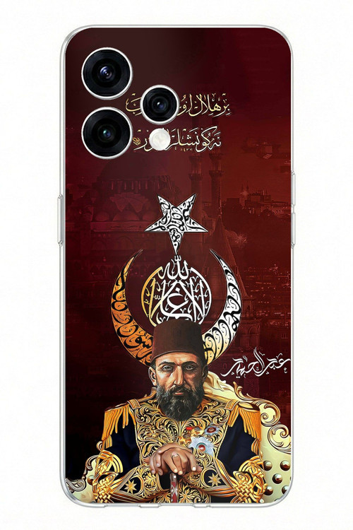 OPPO Reno 15 - Reno 15F Uyumlu Abdülhamid Han Baskılı Silikon Kılıf