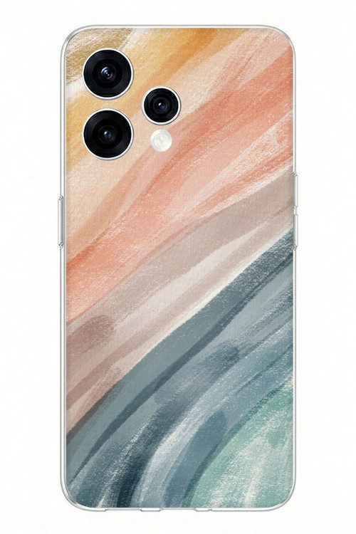 OPPO Reno 15 - Reno 15F Uyumlu Modern Renk Paleti Baskılı Silikon Kılıf