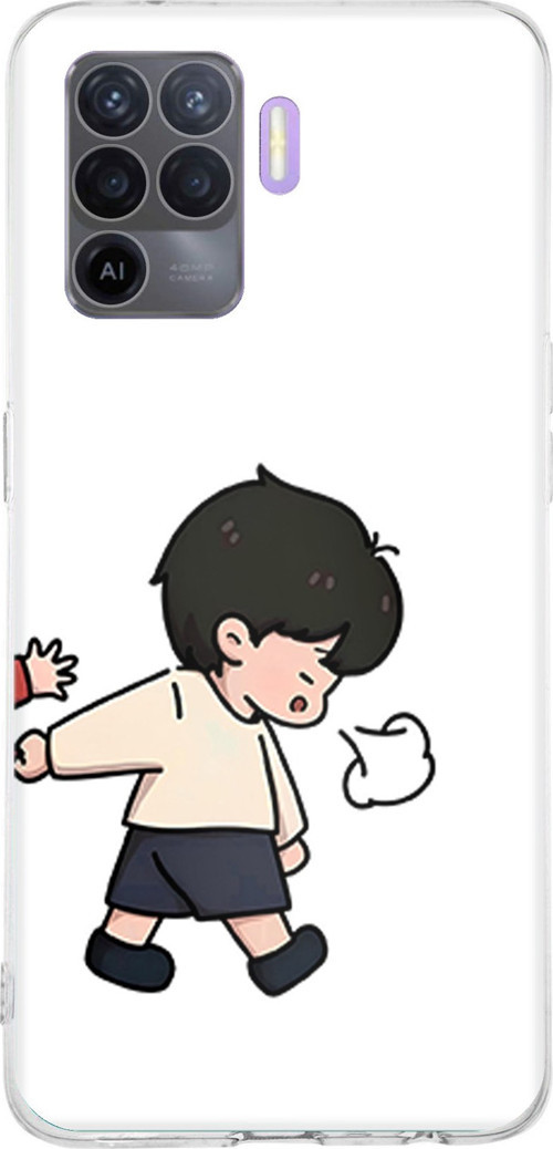 OPPO Reno 5 Lite Uyumlu Zorla Götürülen Sevgili - Çift Kombini Baskılı Silikon Kılıf