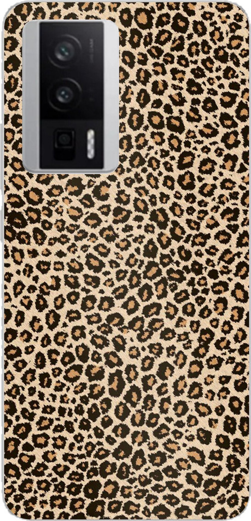 POCO F5 PRO Uyumlu Leopar Tasarımlı Baskılı Silikon Kılıf