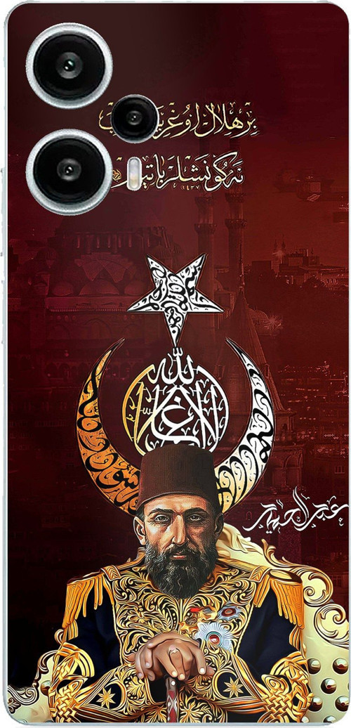 POCO F5 Uyumlu Abdülhamid Han Baskılı Silikon Kılıf