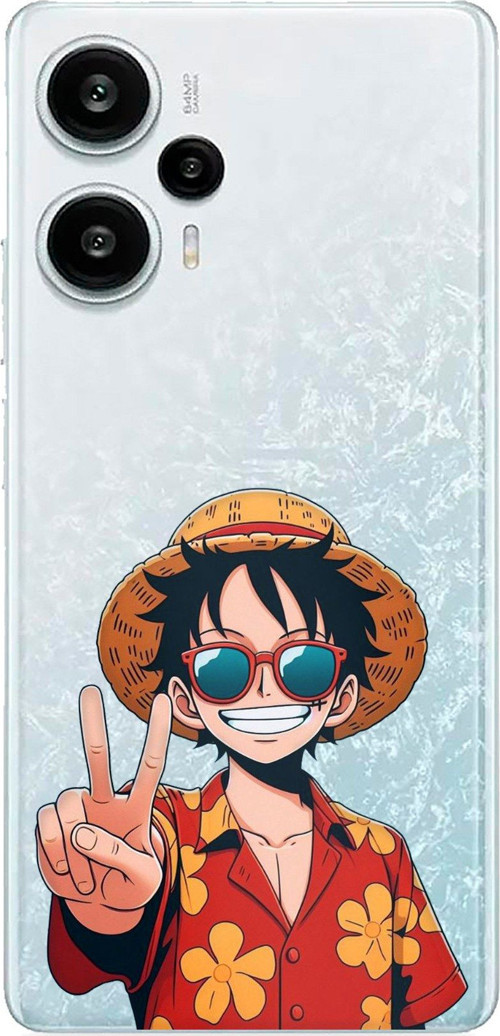 POCO F5 Uyumlu Monkey D. Luffy Tasarımlı Baskılı Silikon Kılıf