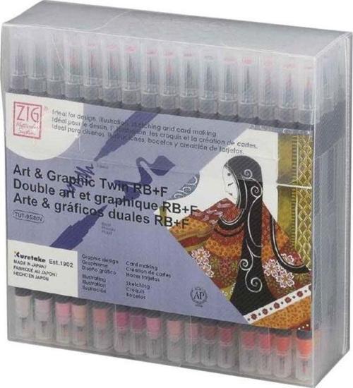 Art & Graphic Twin Real Brush Marker 80 Renk Set