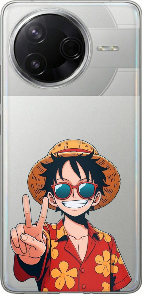 Poco F7 Pro Uyumlu Monkey D. Luffy Tasarımlı Baskılı Silikon Kılıf