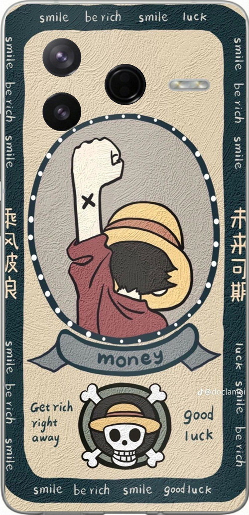 Poco F7 Pro Uyumlu One Piece Dolar Baskılı Silikon Kılıf