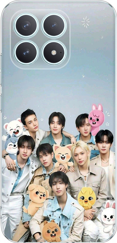 POCO F8 PRO Uyumlu Tray Kids K-Pop Grubu ve SKZOO Temalı Baskılı Silikon Kılıf