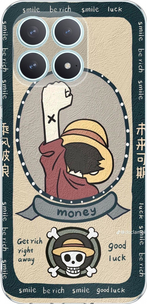 POCO F8 PRO Uyumlu One Piece Dolar Baskılı Silikon Kılıf