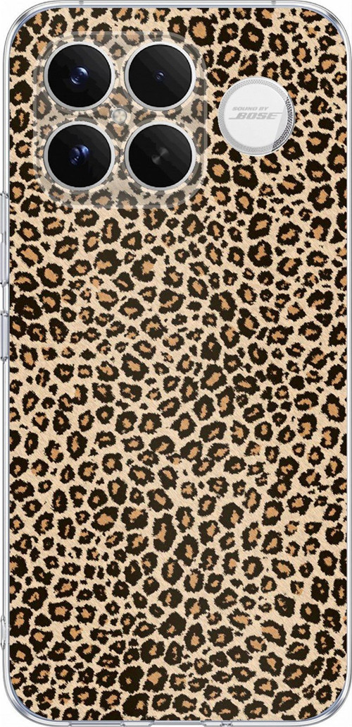 Poco F8 Ultra Uyumlu Leopar Tasarımlı Baskılı Silikon Kılıf