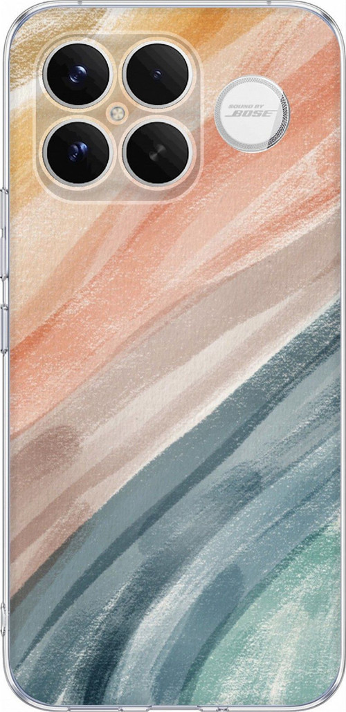 Poco F8 Ultra Uyumlu Modern Renk Paleti Baskılı Silikon Kılıf