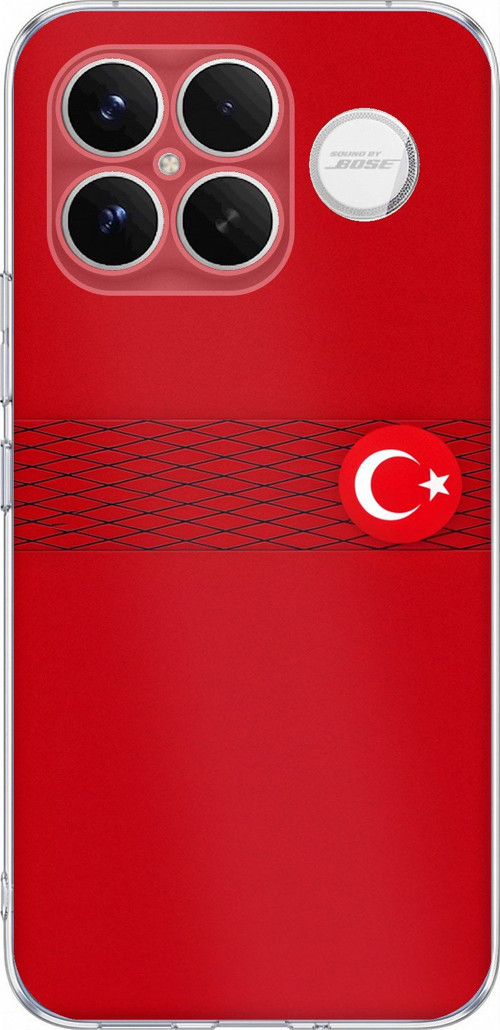 Poco F8 Ultra Uyumlu Türk Milli Takım Izgara Desenli Forma Baskılı Silikon Kılıf