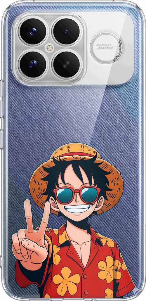 Poco F8 Ultra Uyumlu Monkey D. Luffy Tasarımlı Baskılı Silikon Kılıf