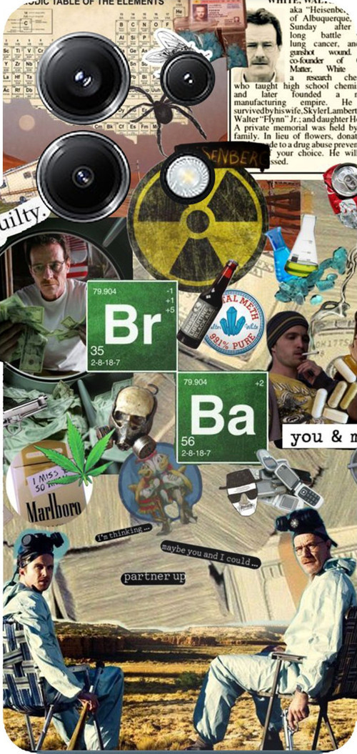 Poco X6 PRO Uyumlu Breaking Bad Kolaj Baskılı Silikon Kılıf