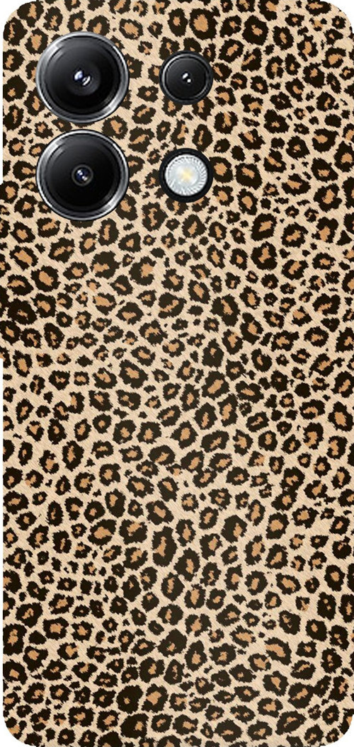 Poco X6 PRO Uyumlu Leopar Tasarımlı Baskılı Silikon Kılıf