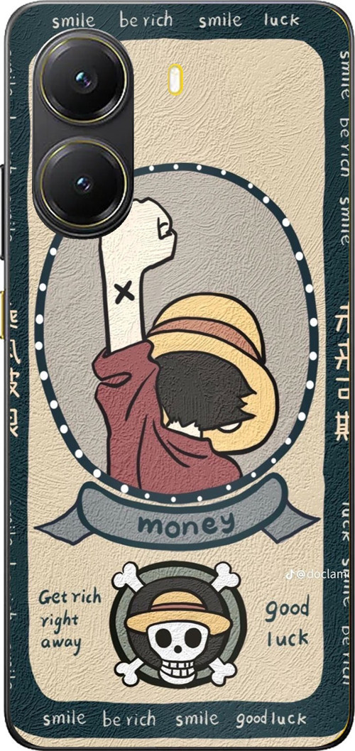 POCO X7 PRO Uyumlu One Piece Dolar Baskılı Silikon Kılıf