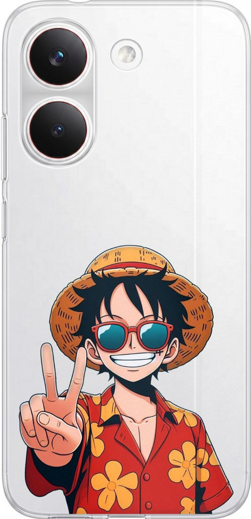 POCO X8 PRO Uyumlu Monkey D. Luffy Tasarımlı Baskılı Silikon Kılıf