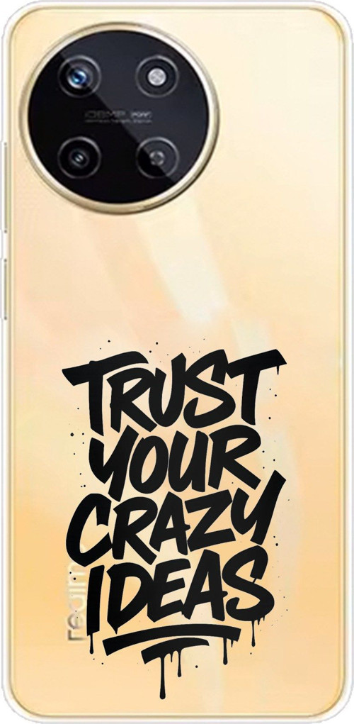 Realme 11 4G Uyumlu Crazy Trust Baskılı Silikon Kılıf