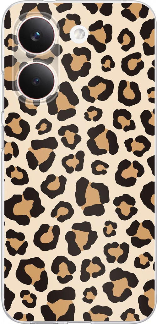 POCO X8 PRO Uyumlu Vahşi Zarafet Leopar Desenli Baskılı Silikon Kılıf