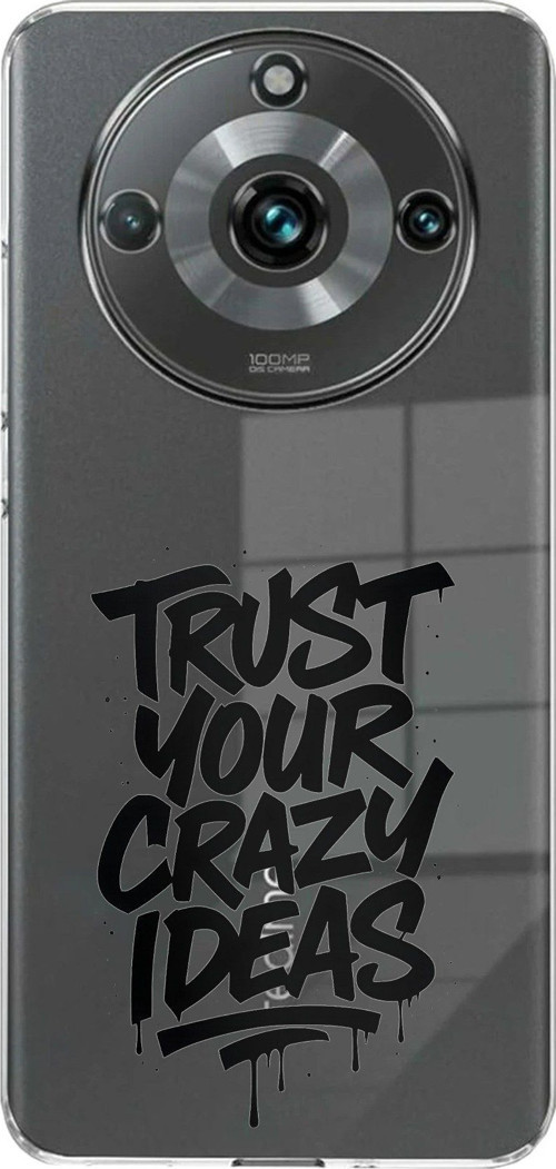 Realme 11 PRO-11 PRO PLUS Uyumlu Crazy Trust Baskılı Silikon Kılıf