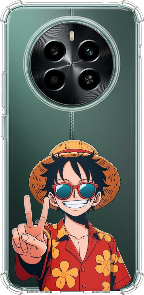 Realme 12 4G-12 Plus Uyumlu Monkey D. Luffy Tasarımlı Baskılı Silikon Kılıf