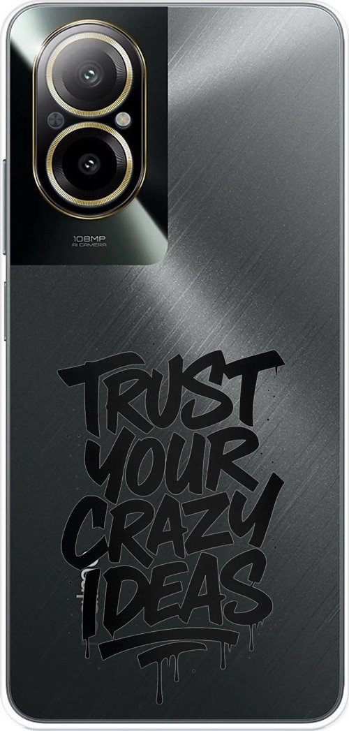 Realme 12 Lite Uyumlu Crazy Trust Baskılı Silikon Kılıf