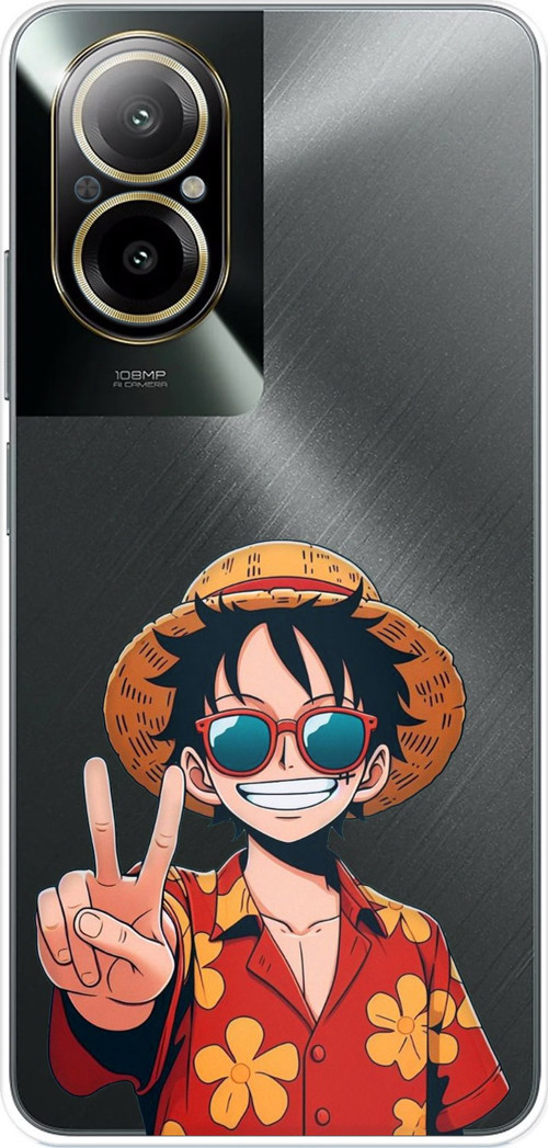 Realme 12 Lite Uyumlu Monkey D. Luffy Tasarımlı Baskılı Silikon Kılıf
