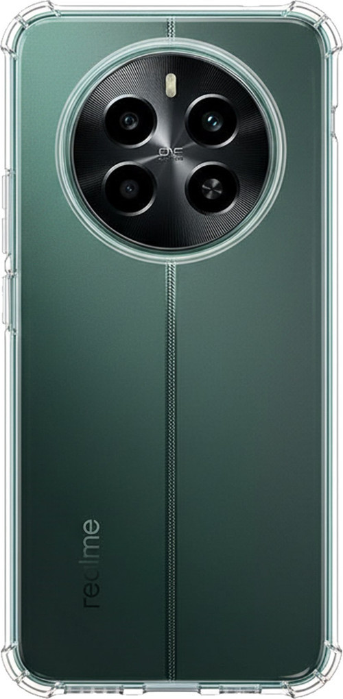 Realme 12 4G-12 Plus Uyumlu Şeffaf Silikon Kılıf
