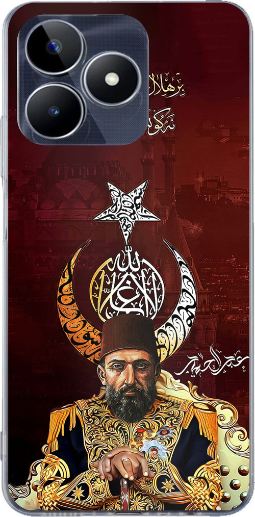 Realme C53 Uyumlu Abdülhamid Han Baskılı Silikon Kılıf