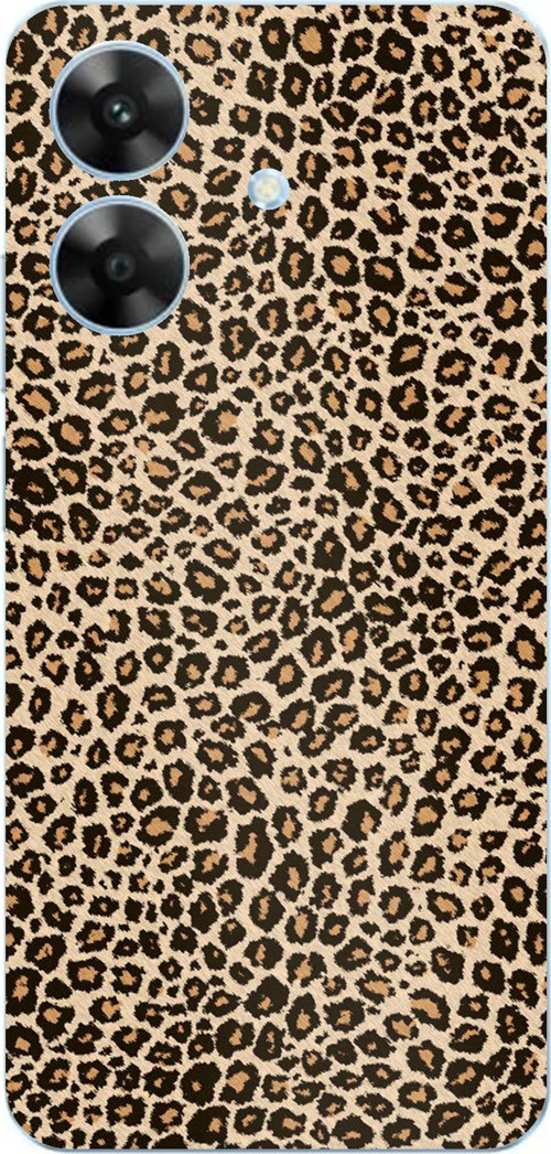 Realme Note 60 Uyumlu Leopar Tasarımlı Baskılı Silikon Kılıf