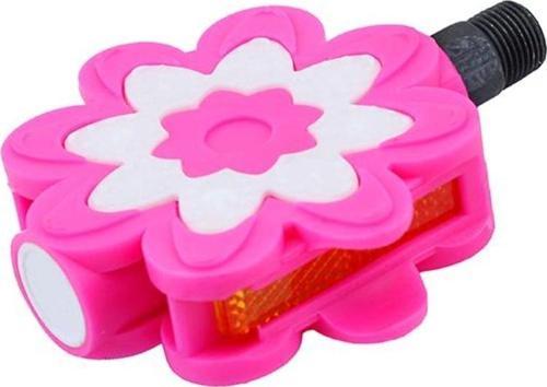 Çocuk Pedal - 16/20, Pembe-Beyaz Çiçek Model, Bilyasız