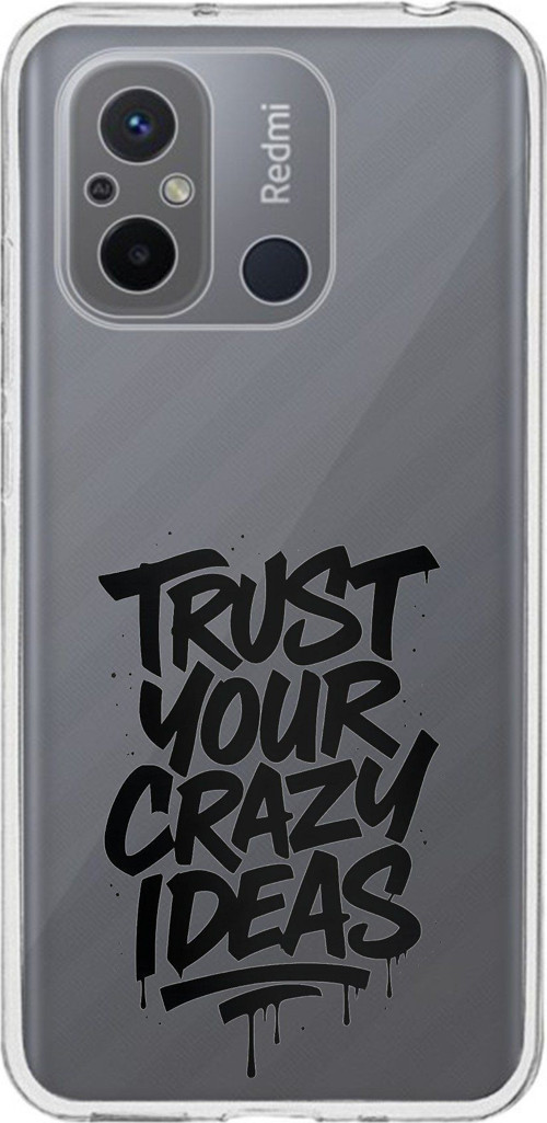 Redmi 12C Uyumlu Crazy Trust Baskılı Silikon Kılıf