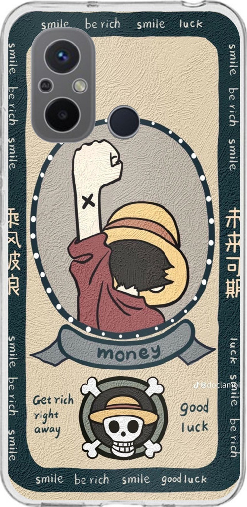 Redmi 12C Uyumlu One Piece Dolar Baskılı Silikon Kılıf
