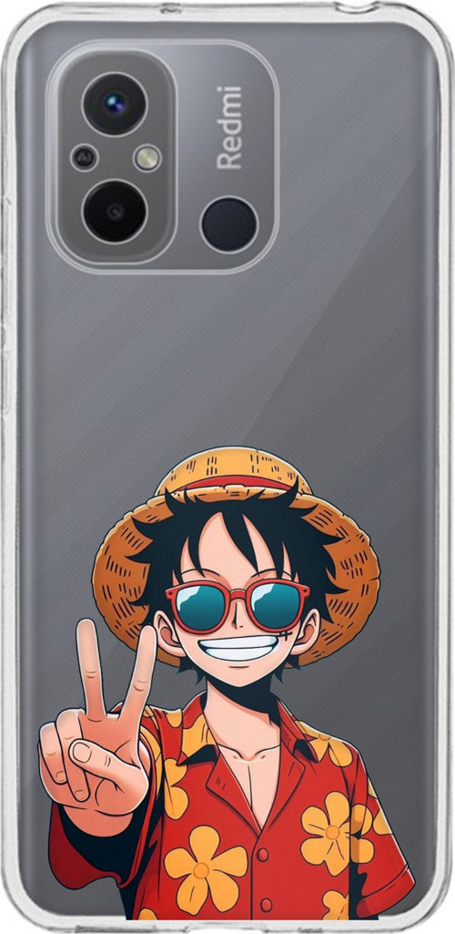 Redmi 12C Uyumlu Monkey D. Luffy Tasarımlı Baskılı Silikon Kılıf