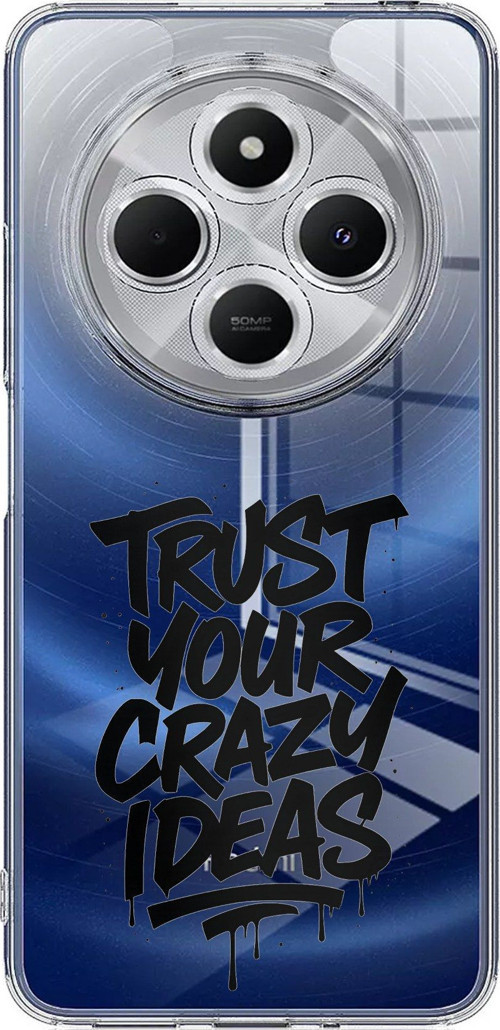 Redmi 14C Uyumlu Crazy Trust Baskılı Silikon Kılıf