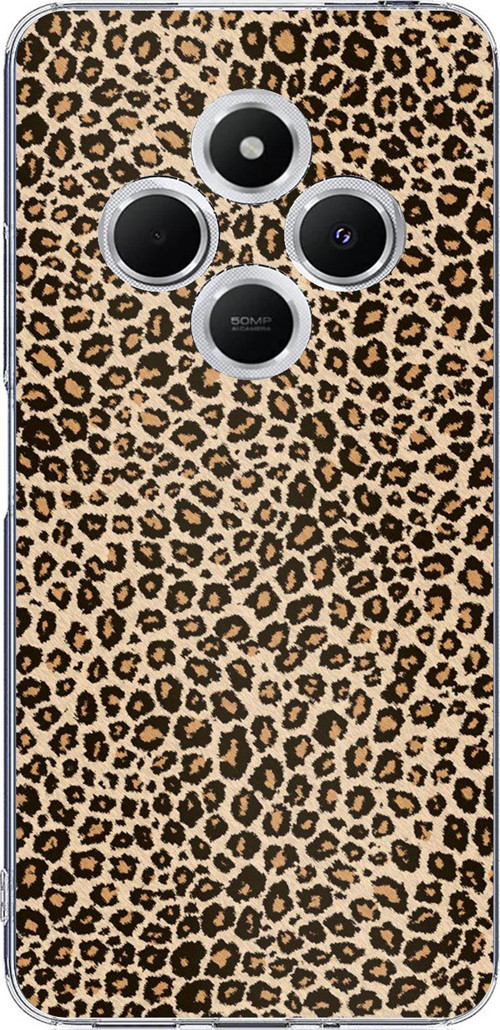 Redmi 14C Uyumlu Leopar Tasarımlı Baskılı Silikon Kılıf