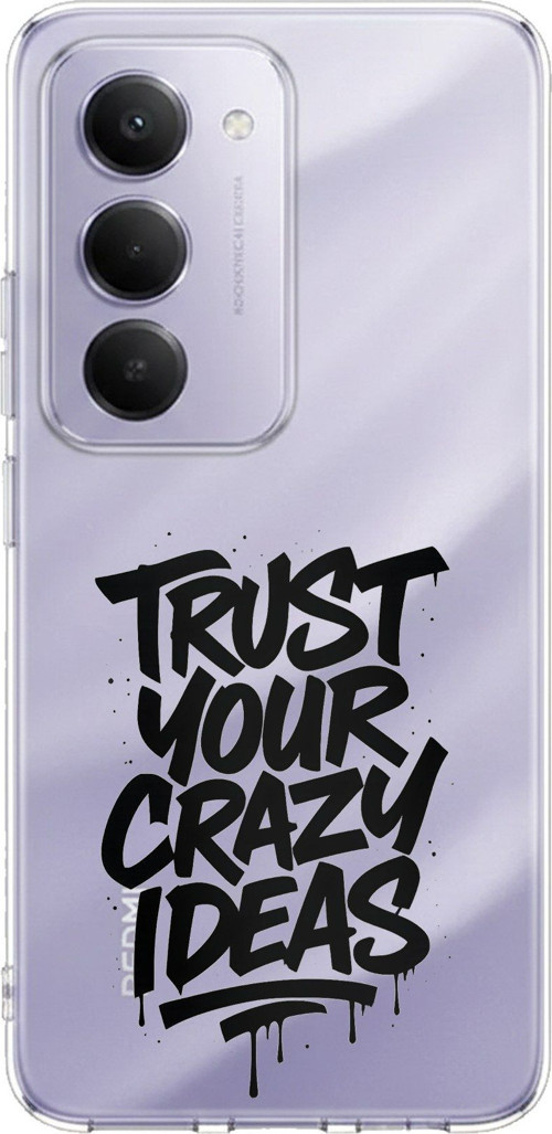 Redmi 15 4G Uyumlu Crazy Trust Baskılı Silikon Kılıf
