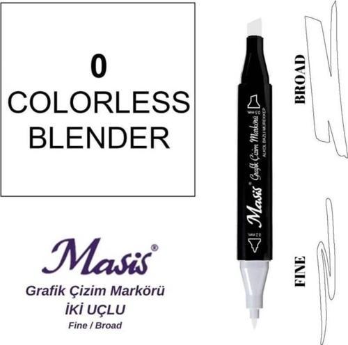 Çift Uçlu Marker Grafik Çizim Kalemi 0 Blender (Renk Ayarlayıcı)