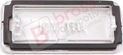 Fiat 500 500C Linea için Arka Plaka Lamba Camı 51800482 