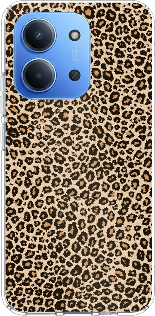 Redmi 15C Uyumlu Leopar Tasarımlı Baskılı Silikon Kılıf