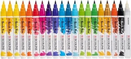 Ecoline Brush Pen Fırça Uçlu Kalem 20 Renk Set