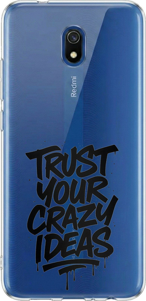 Redmi 8A Uyumlu Crazy Trust Baskılı Silikon Kılıf