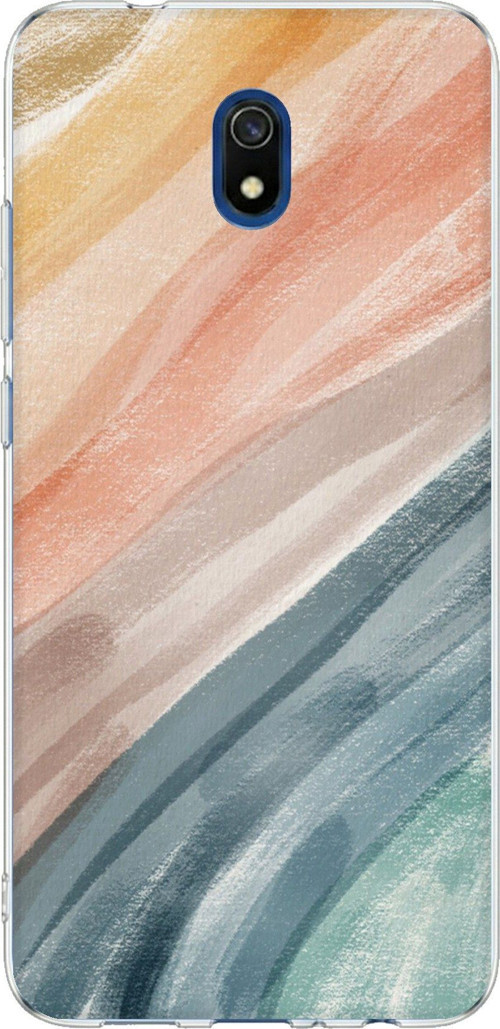 Redmi 8A Uyumlu Modern Renk Paleti Baskılı Silikon Kılıf