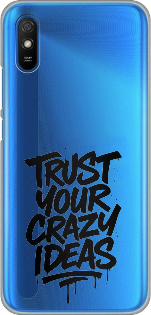 Redmi 9A Uyumlu Crazy Trust Baskılı Silikon Kılıf