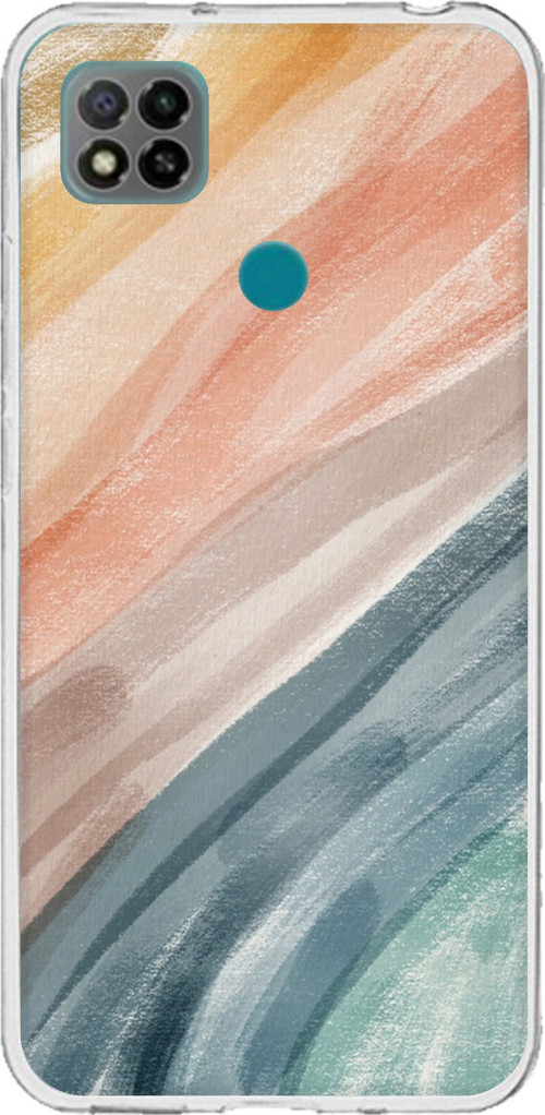 Redmi 9C / 10A Uyumlu Modern Renk Paleti Baskılı Silikon Kılıf