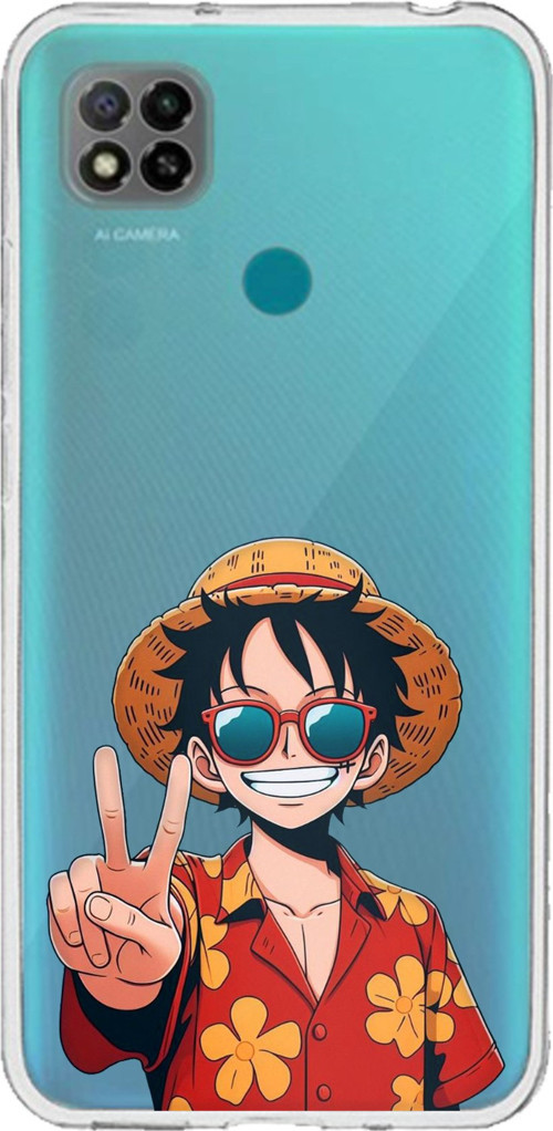 Redmi 9C / 10A Uyumlu Monkey D. Luffy Tasarımlı Baskılı Silikon Kılıf