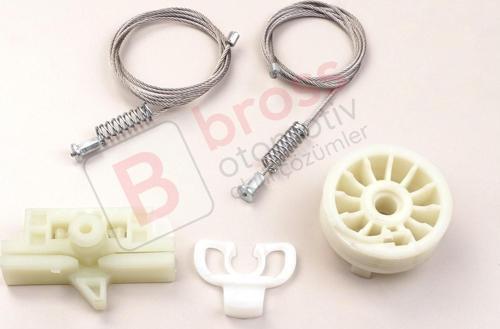 Fiat Abarth Punto Grande Evo MK3 199 2005-2024 51723316 İçin Elektrikli Ön Sol Cam Kriko Tamir Seti