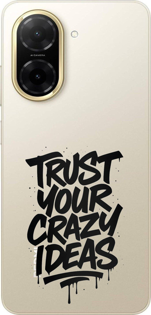 Redmi A5 Uyumlu Crazy Trust Baskılı Silikon Kılıf