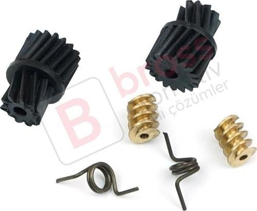 2 Set Mercedes W203 W211 CLK W209 A209 İçin Merkezi Kilit Tamir Dişli Yay Seti 2037200135.