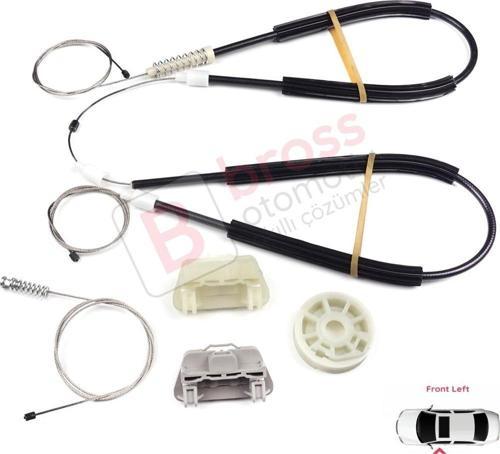 Ford Focus MK1 1998-2005 4/5 Kapı Hatchback Sedan Wagon 1331614 İçin Ön Sol Cam Kriko Tamir Seti