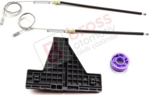 Audi A3 MK2 8P 8PA 8P1 2003-2013 4/5 Kapı 8P4839461 İçin Arka Sol Cam Kriko Tamir Seti